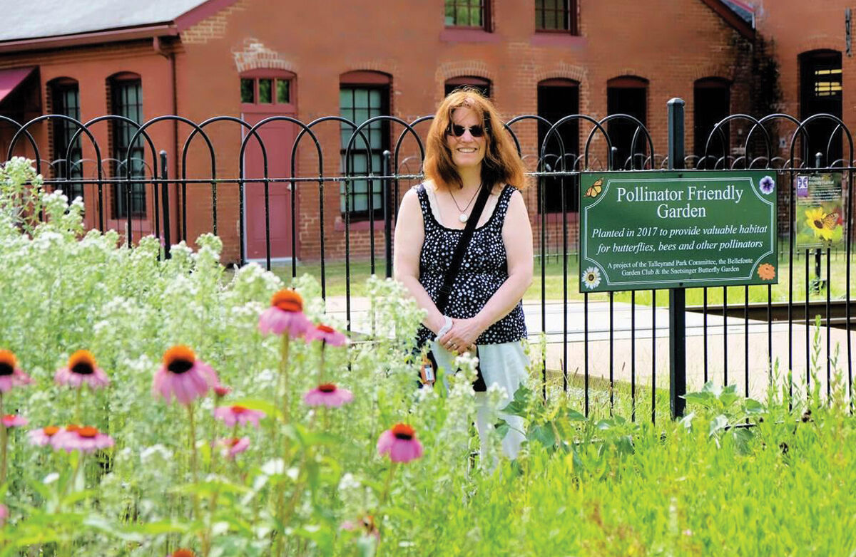 Joanne Tosti-Vasey, pollinator garden in Bellefonte, PA